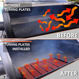 Heavy Duty Steel Charcoal Offset Smoker Tuning Plates, Heat Deflector Tuning - 7-Pack, Great Accessories for Oklahoma-Joe Highland Offset Smoker and More Pumdut