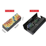 DIY Diamond Art Painting Portable Retro Sunglasses Case, Anti-Stress Retro Sunglasses Glasses Storage Box Eyeglass Safety Pouch Box-Sunflower Generic