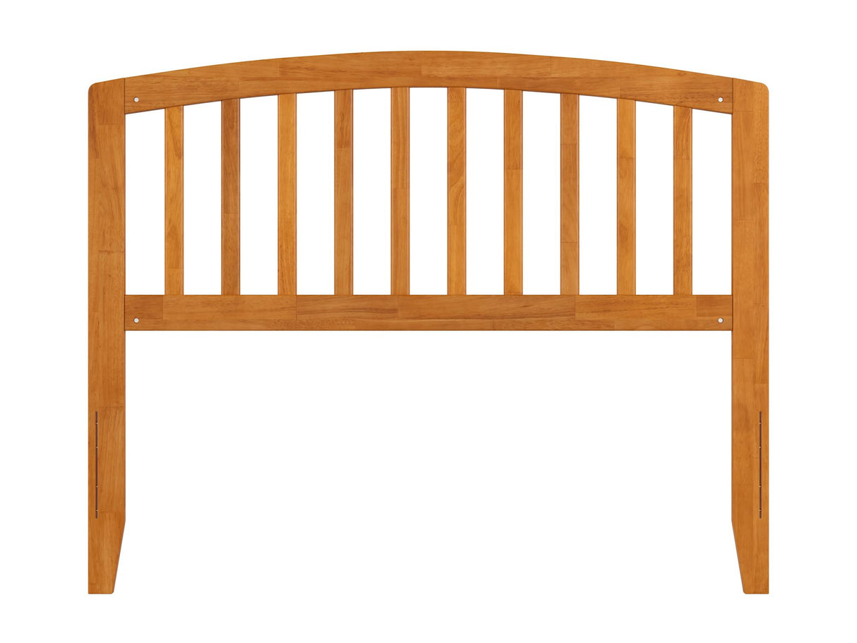 AFI Richmond Full Solid Wood Headboard with Attachable Charger in Light Toffee AFI