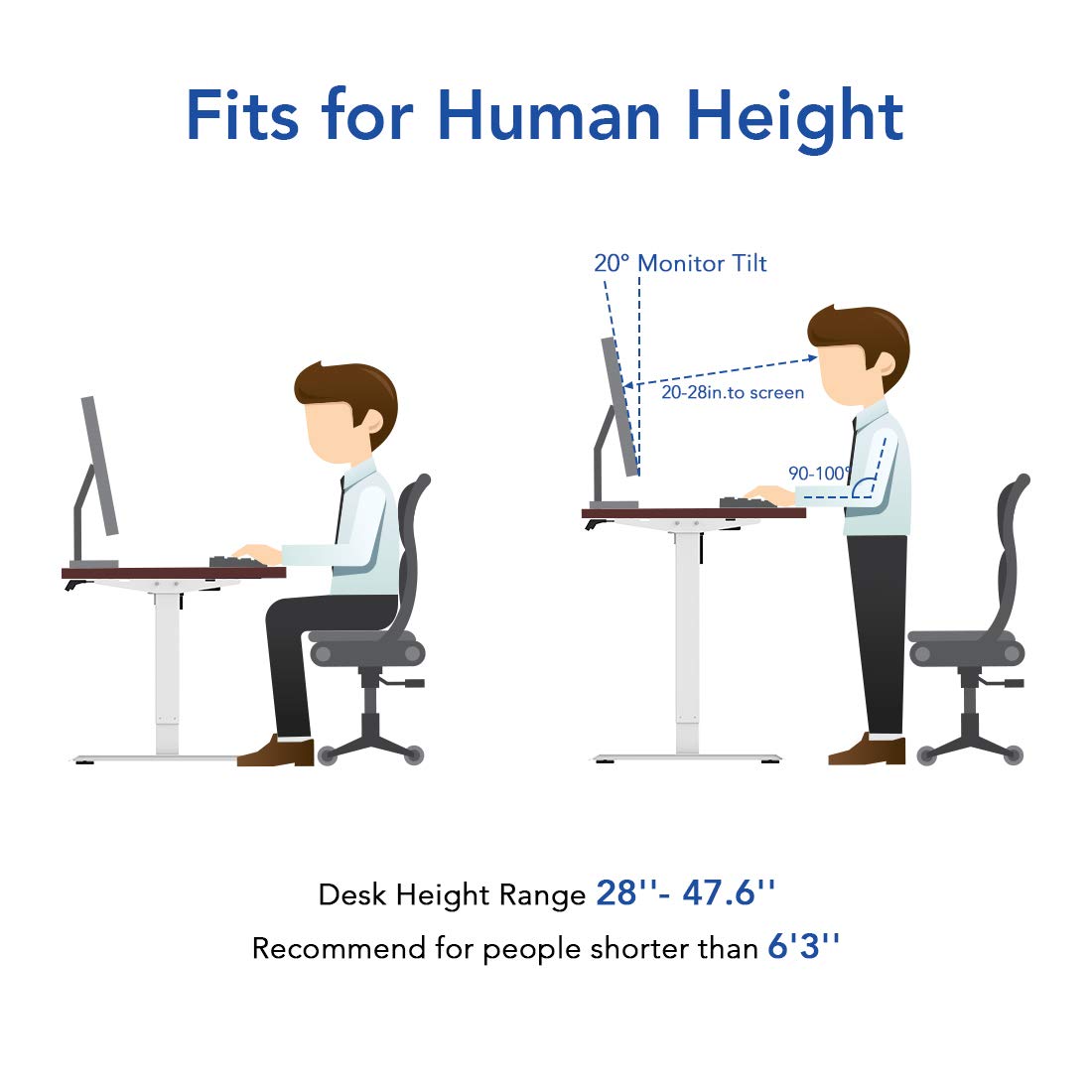 FLEXISPOT EN1 Height Adjustable Standing Desk 60 x 24 inch Whole-Piece Desktop Electric Stand Up Desk Ergonomic Memory Controller Primo (Black Frame FLEXISPOT