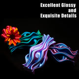 OVV3D 3D Printer Filament, PLA Filament 1.75mm Bundle, Dual Color Filament, Coextrusion 3D Filament, Silk PLA Color Change Every Inch, 3D Printing Filament +/-0.02mm, 200g X 4 Spool OVVNYXE