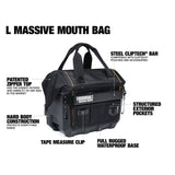 ToughBuilt - Large Massive Mouth 16” Tool Bag - Pro Grade Quality Construction - TB-CT-62-16A ToughBuilt