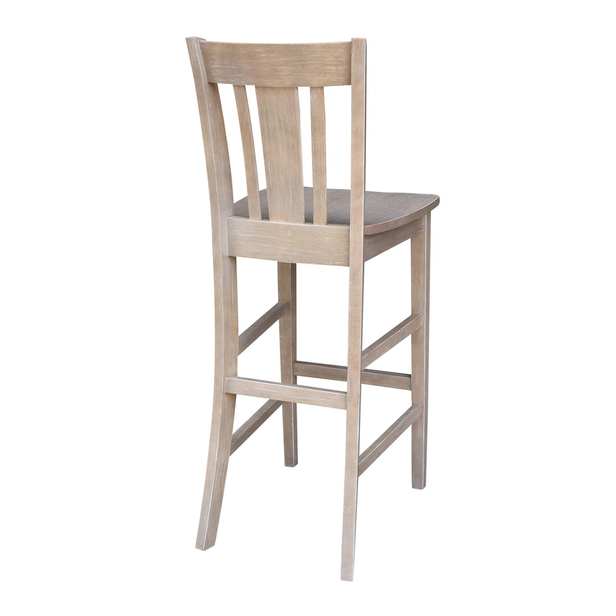 International Concepts San Remo Bar Height Stool, Washed Gray Taupe IC International Concepts