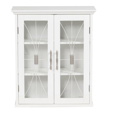 Teamson Home Delaney 20.5" x 24" 2-Door Removable Wall Cabinet with Adjustable Shelves, White Teamson Home