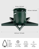Christmas Tree Stand for 6ft Real Tree Green Christmas Tree Holder for Holiday Home Party Christmas Tree Decorations Fits Up to 4.7" Live Xmas Tree Trunks Tree Nest