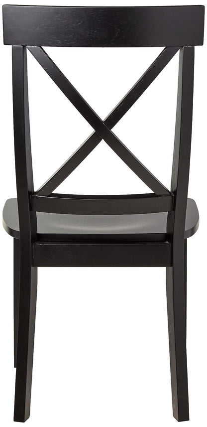 Homestyles Blair Black Dining Chairs, Set of 2 - WoodArtSupply