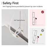 oneinmil 74" Tall Bookshelf and Bookcase, 6-Tier Wooden Bookshelves with Cabinet Doors, Floor Bookshelves and Office Storage Cabinets for Home Office, Living Room (74" H x 45" W) oneinmil