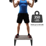 Snughome Wooden Step Stools for Adults Kids, Solid Portable Wooden Bedside Step Stool Adults Hold Up to 350 lb, One Step Foot Stool for Kitchen, Bedroom, Living Room, Bathroom - Self-Assembly(Grey) Snughome