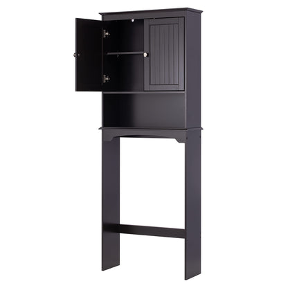 Spirich Over The Toilet Cabinet for Bathroom Storage, Above Toilet Storage Cabinet with Doors and Adjustable Shelves, Espresso