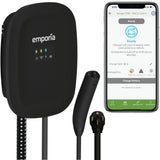 EMPORIA Level 2 EV Charger - NEMA 14-50 EVSE w/NACS, Compatible with Tesla - 48 amp EV Charger Level 2, 240v Electric Vehicle Charging Station, UL/Energy Star, 24ft Electric Car Charger Cable, Black EMPORIA