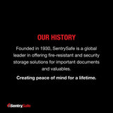 SentrySafe Safe with Digital Keypad Lock, DOJ-Certified Steel Safe with Interior Lining and Bolt Down Kit for Money, Jewelry, Electronics, 0.58 Cubic Feet, 8.7 x 13.8 x 9.7 Inches, X055 SentrySafe