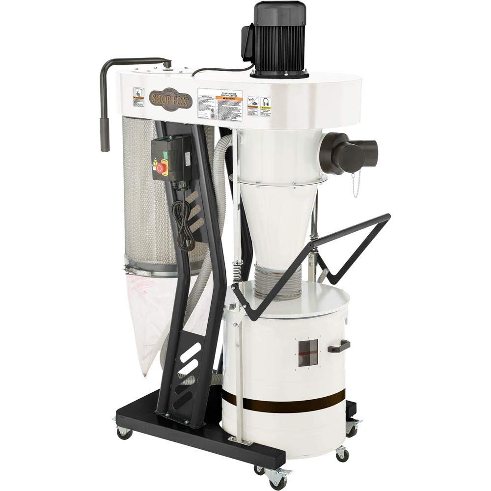 Shop Fox W1867 1.5 Hp Portable Cyclone Dust Collector Shop Fox