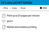 HP LaserJet MFP M140w Wireless Printer, Print, scan, copy, Fast speeds, Easy setup, Mobile printing, Best-for-small teams HP