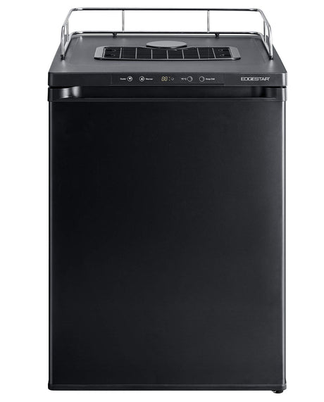 EdgeStar BR3002BL 24 Inch Wide Kegerator Conversion Refrigerator for Full Size Keg - Black EdgeStar