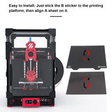 FYSETC 3D Printer Platform 120mm Flex Plate - Removable Print Bed Surface - Magnnetic Spare HotBed Cover: 2 in 1 Printing Build Surface for PLA PLA+ Only Compatible with VoronV0 V0.2 Accessories 4.7in FYSETC