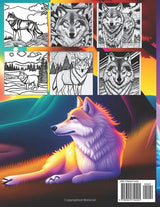 All about Wolves Coloring Book for kids and adults Majosta