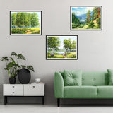 Stalente Diamond Painting Kits for Adults, 10 Pack 5D Diamond Art Kits for Beginners Round Full Drill Diamond Painting for Home Wall Decoration Gift 12×16inch, Natural Landscape Forest Stalente