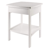 Winsome Wood Claire Accent Table, White Winsome