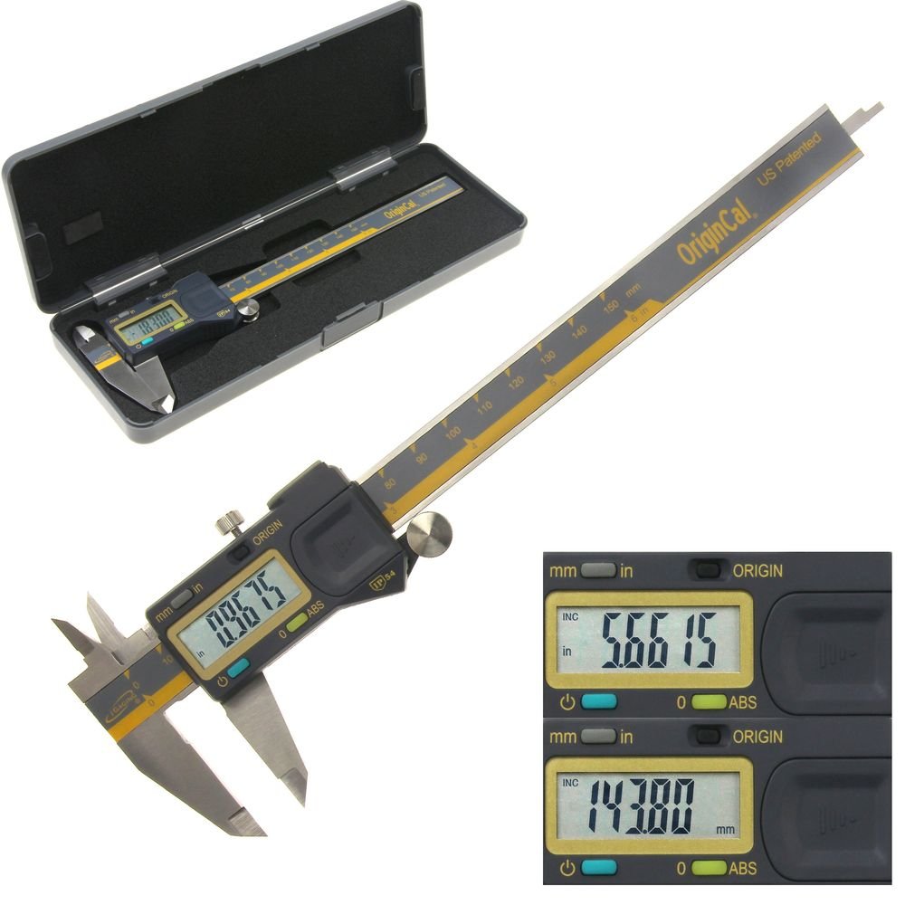 iGaging ABSOLUTE ORIGIN 0-6" Digital Electronic Caliper - IP54 Protection/Extreme Accuracy iGaging