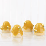 Howogee Wood Beehive Decor Farmhouse Bee Tiered Tray Display Spring Summer Bumble Bee Skep Nursery Home Decorations, 4 PCS Howogee