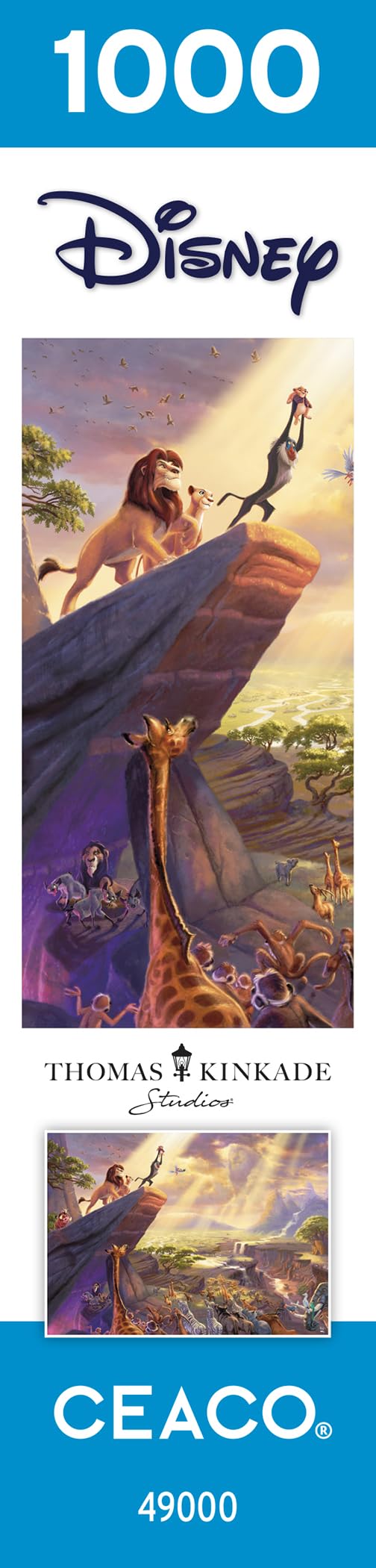 Ceaco - Thomas Kinkade - Disney - The Lion King - 1000 Piece Jigsaw Puzzle Ceaco