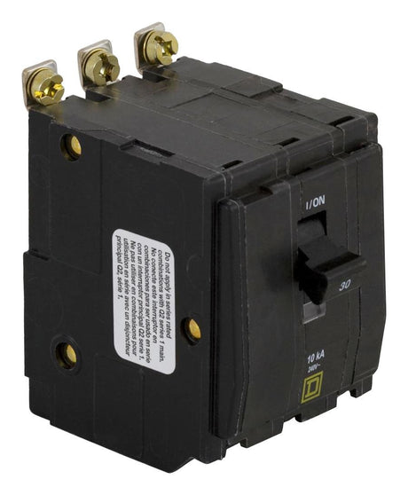Square D by Schneider Electric QOB320 Square D-QOB320-Bolt On Circuit Breaker, 20 Amps, Number of Poles: 3, 240VAC AC Voltage Rating, Color Schneider Electric