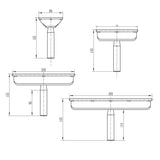 BMWOOD 1" Dia Post 4pcs Set Horizontal Support Tool Rest for Woodturning Lathe. BMWOOD