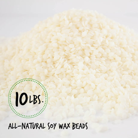 American Soy Organics Millennium Wax - 10 lb Bag of Natural Soy Wax for Candle Making American Soy Organics