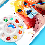 Hulameda 40pcs Art Paint Tray Palette Plastic Pallet for Kids or Pupils to Painting, DIY Craft,Play Party at Home, Kindergarten or School Hulameda