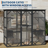 Catio Outdoor Window Cat Enclosure, Walk-in Cat Cage, Catio Outdoor Enclosure Extra Large GarveeLife