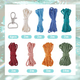 SUNNYCLUE 6 Sets Keychain Making Kits Macrame Keychain Kit Daisy Flower Keychain with Instruction Boho Tassel Keychains Flowers Macrame Kits for Beginners Adults Handbags DIY Hanging Ornament Decor SUNNYCLUE