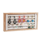 Kanwoder Bamboo Ring Holder,Ring Display Stand,Jewelry Organizer Stand for Rings Earrings Selling（Beige） Kanwoder