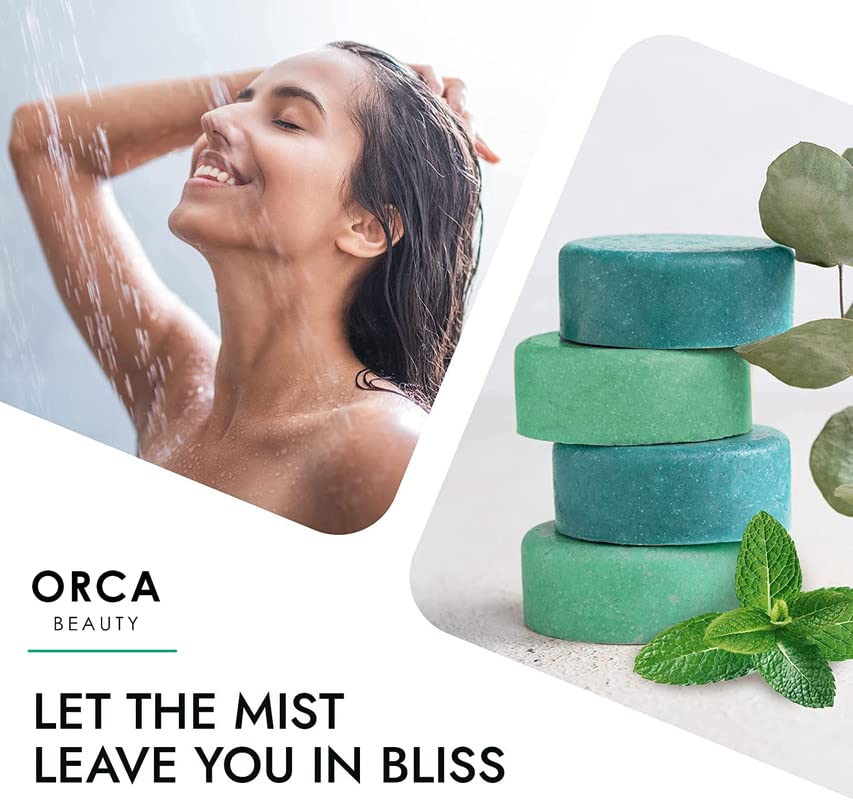 Shower Steamers Aromatherapy - Relaxation Gifts for Women, Shower Bombs, Unique Spa Gifts Shower Tablets, Stocking Stuffers for Women & Men (Peppermint and Eucalyptus Scent 8PC) Orca Beauty