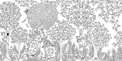 Enchanted Forest: An Inky Quest and Coloring book (Activity Books, Mindfulness and Meditation, Illustrated Floral Prints)