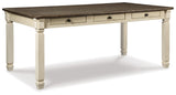 Signature Design by Ashley Bolanburg Farmhouse Dining Table with Drawers, Seats up to 6, Whitewash Signature Design by Ashley