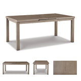 Signature Design by Ashley Beach Front Contemporary Outdoor Dining Extension Table, Light Brown Signature Design by Ashley