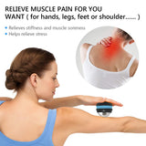 AHIER Cold Massage Roller Ball, Stainless Steel Cold Therapy Relief, Free Rolling Removable Gel Ball Deep Tissue Massage Pain Relief, Great Tool for Back/Neck Pain, Muscles Recovery (Black) AHIER