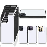 Frienda 15 Pieces Sublimation Blanks Phone Bulk Cover Protective Anti-Scratch Soft Shockproof Slim Covers Compatible with Apple iPhone, 3 Models (Black, Compatible with iPhone 14, 14 Pro, 14 Pro Max) Frienda