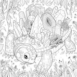 Mythographic Color and Discover: Crystal Kingdom: An Artist’s Coloring Book of Prismatic Playgrounds WoodArtSupply