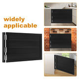 ZBXGJKSY Swinging Door, Retro Cafe Doors for Fence Door, Partition Door, Bar Door 35.4 X 23.6 Inches Solid Wood Swing Door Hard and Sturdy Dutch Door with Hinges, Black ZBXGJKSY