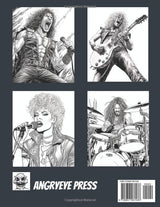 80s Metal Music Coloring Book: 1980s Heavy Metal Music Coloring for for Adults, Guitarist, Drummers, Singers, and Bass Players WoodArtSupply