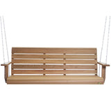 All Things Cedar PS70 Premium Porch Swing | 6Ft Outdoor Furniture & Patio Swing | Handcrafted Western Red Cedar | Comfort Springs, Easy Assembly, Sustainable Outdoor Bench 80.5X 23x 24 All Things Cedar