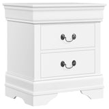 Yaheetech Fully-Assembled Nightstand with Drawers, Classic 2-Drawer Nightstand Large Bedside Table with Storage, Wooden Painted Storage Cabinet for Bedroom, 21.5″L×16″W×24.5″H, White Yaheetech