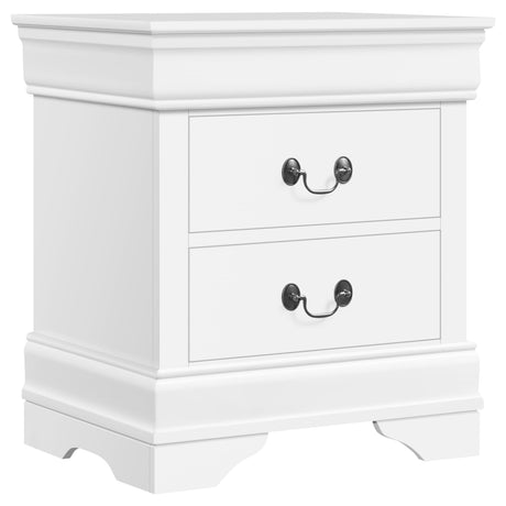 Yaheetech Fully-Assembled Nightstand with Drawers, Classic 2-Drawer Nightstand Large Bedside Table with Storage, Wooden Painted Storage Cabinet for Bedroom, 21.5″L×16″W×24.5″H, White Yaheetech