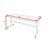 Kobe 60" Flip Top Mobile Training Table- Mahogany Regency Seating