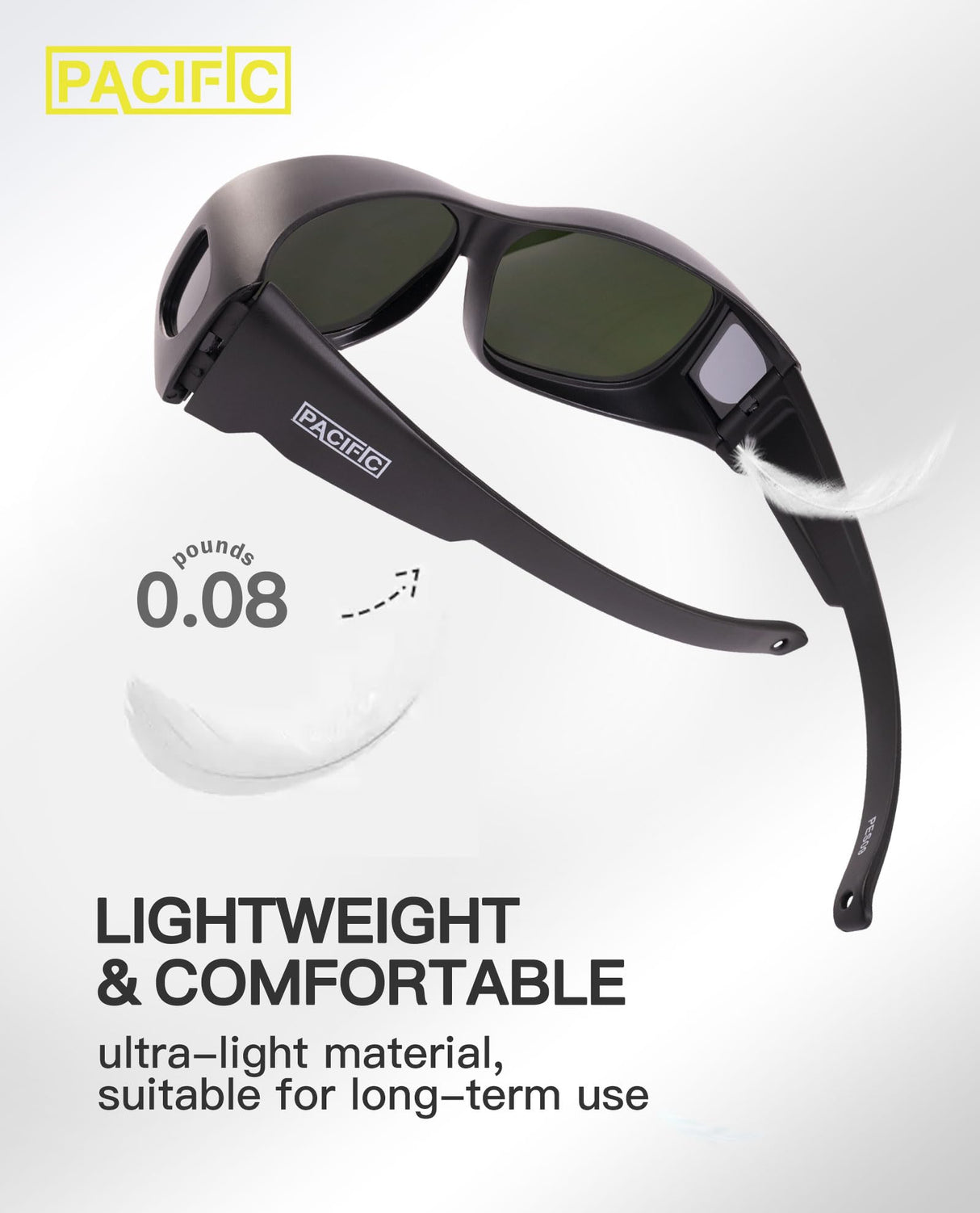 PACIFIC PPE Welding Safety Glasses, Wrap-around Safety Welding Lens, Anti-scratch Safety Glasses, UV Protection, Protective Glasses, ANSI/ISEA & MCEPS Compliant, IR Shade 5 PACIFIC PPE