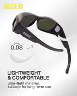 PACIFIC PPE Welding Safety Glasses, Wrap-around Safety Welding Lens, Anti-scratch Safety Glasses, UV Protection, Protective Glasses, ANSI/ISEA & MCEPS Compliant, IR Shade 5 PACIFIC PPE