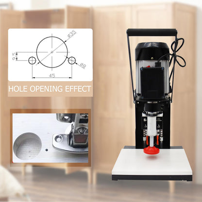 HayWHNKN Hinge Drill Machine 45-9.5 Pneumatic Hinge Boring Insertion Machine Portable Woodworking Hing Boring Drill Press Machine - WoodArtSupply