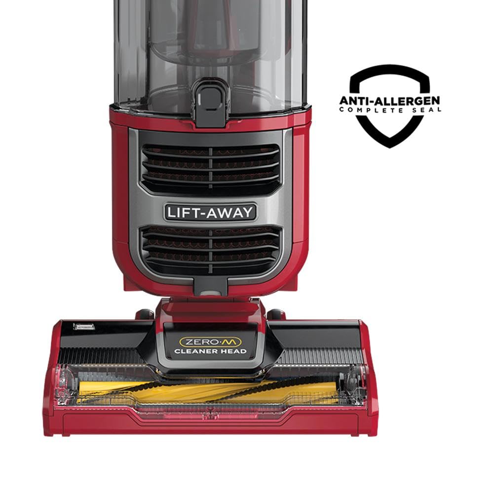 Shark ZU561 Navigator Lift-Away Speed Self Cleaning Brushroll Lightweight Upright Vacuum with HEPA Filter, Red Peony Shark