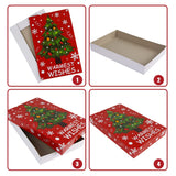 SULOLI Christmas Gift Boxes with Lids, 12 Pack Patterned Shirt Clothes Boxes for Christmas Wrapping Gifts SULOLI